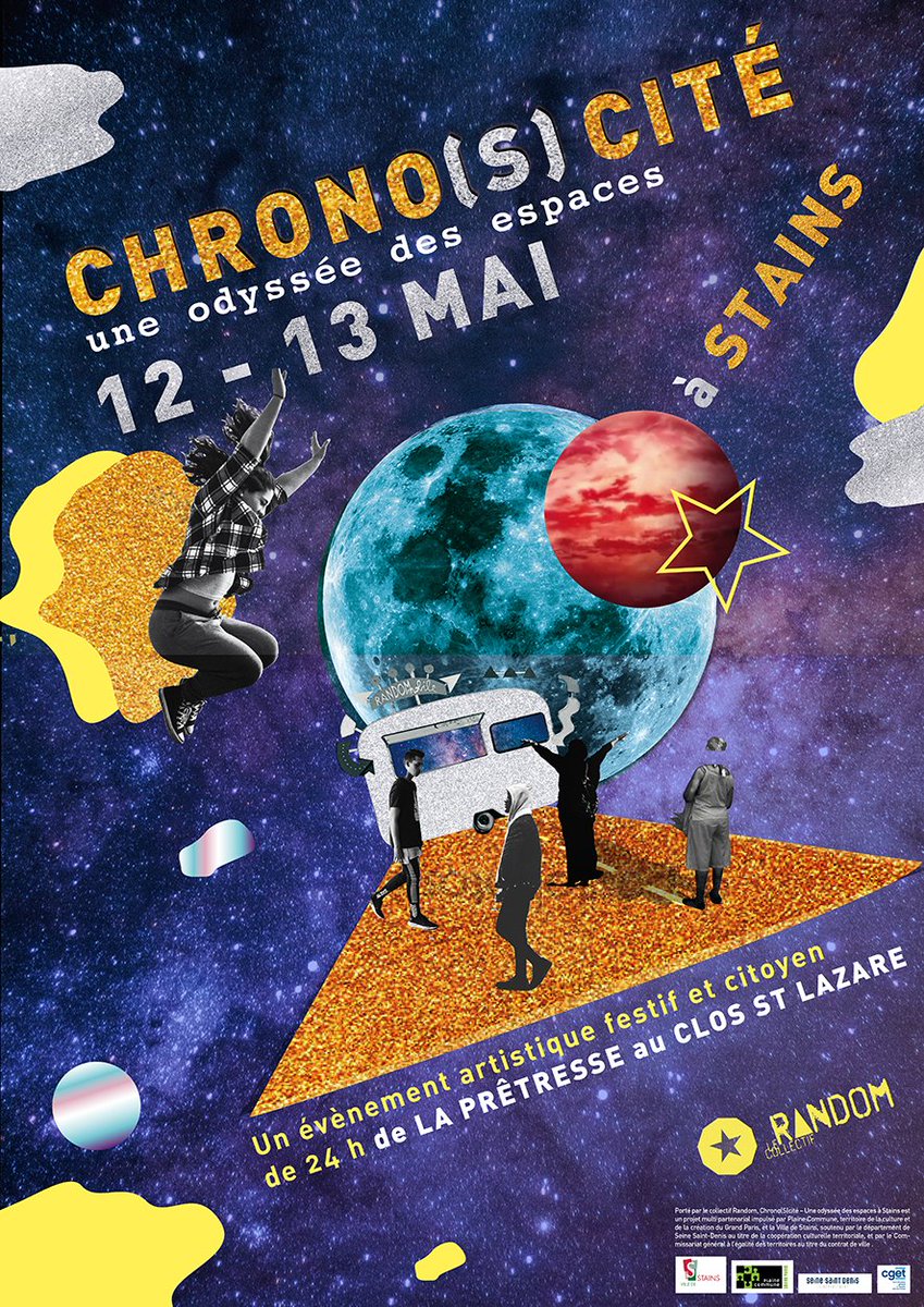 CollectifRandom's tweet image. [CHRONO(S) CITE] c'est parti! 
24h d'événement artistique, festif et citoyen, à #Stains, les 12 et 13 Mai ! 
Avec le soutien de @PlaineCommune, @VilledeStains, @seinesaintdenis et le @CGET_gouv et la collaboration de @SSDhabitat

On se voit là bas @LeBondyBlog, @LeParisien_93 ?