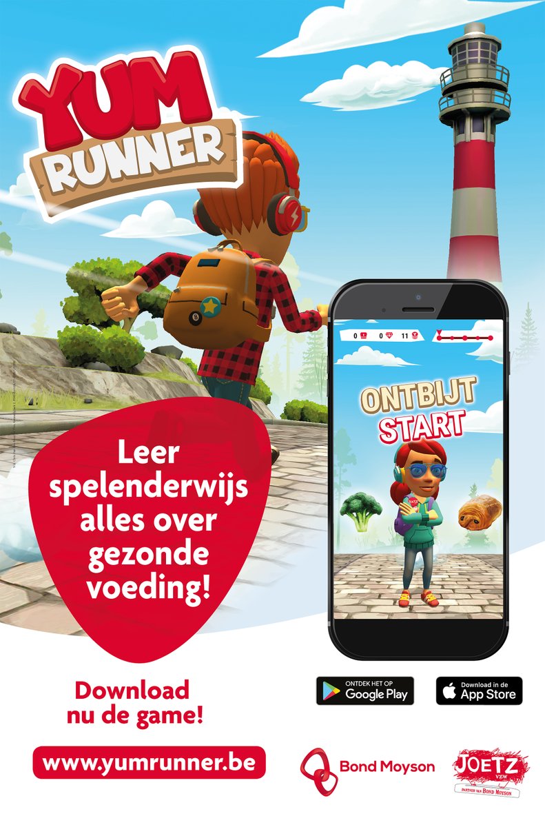 🎮🕹️Met dit mobile game #YumRunner leren kinderen spelenderwijs de voordelen van gezonde voeding en beweging ontdekken.​
Ontdek alle informatie op yumrunner.be #seriousgame #wearebazookas #education