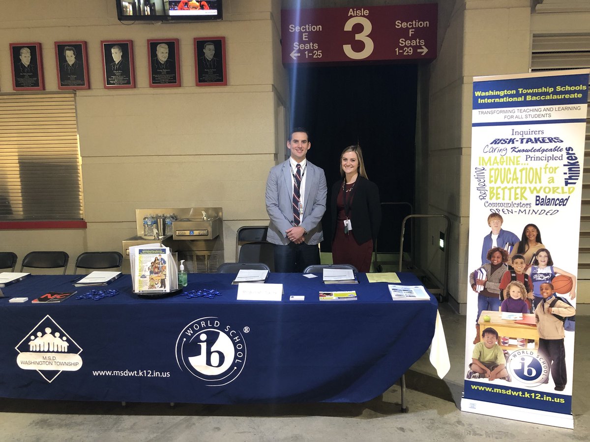 <a href="/msdwt/">Washington Township Schools</a> is all set up and ready to interview outstanding <a href="/ballstatetc/">Ball State Teachers College</a> <a href="/BallState/">Ball State</a> teacher candidates today.  Stop by Gate 1, Aisle 3, for an interview with our <a href="/iborganization/">International Baccalaureate</a> district!
