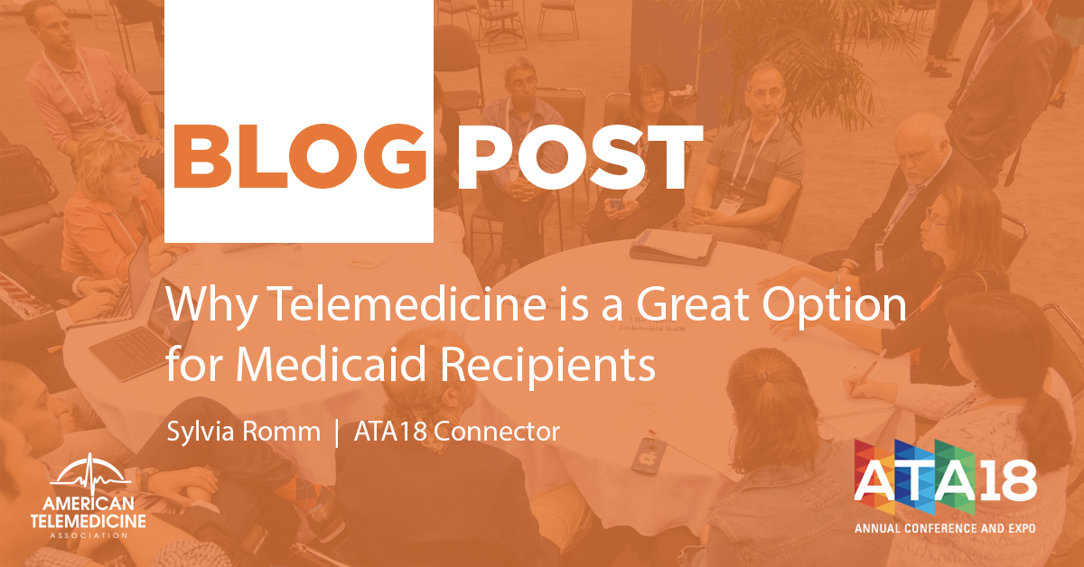 AmericanTelemed's tweet photo. Are you updated on what’s going on with #telemedicine and #Medicaid? Here’s how #ATA18 Connecter @Sylvia_Romm sees the current landscape: https://t.co/SYEV0cEHts https://t.co/zyUiXzWcem