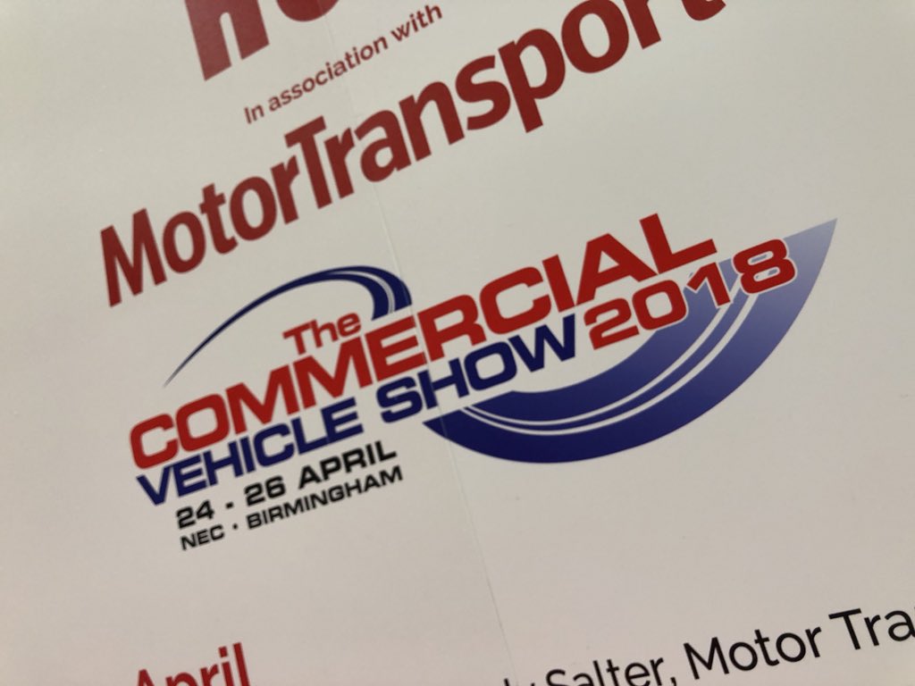 Here today at <a href="/TheCVShow/">Commercial Vehicle Show</a>
