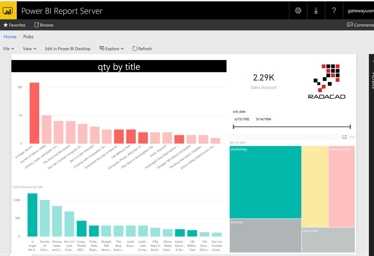 Rad_Reza's tweet image. #PowerBI Report Server; Power BI in On-Premises World #SSRS #PowerBIReportServer radacad.com/power-bi-repor…