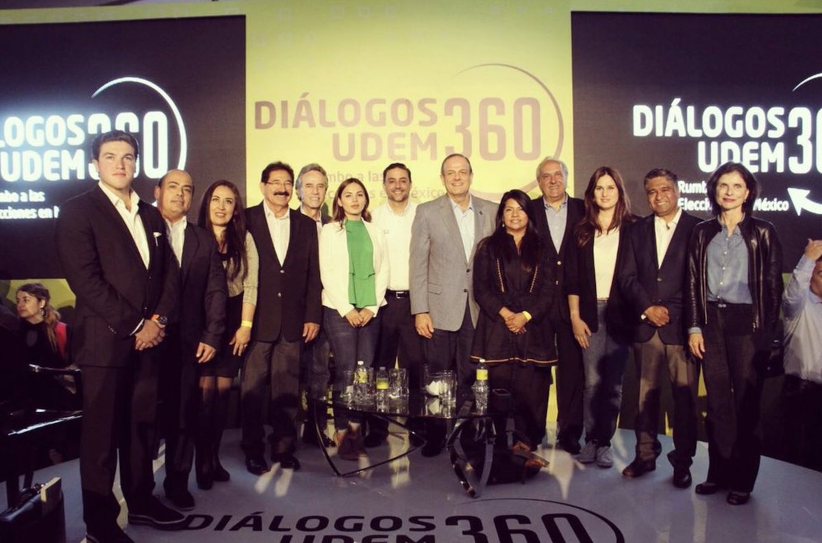 LaJulyGamez's tweet photo. Buen debate organizado por la @udem para los candidatos al @senadomexicano en #NuevoLeon los participantes: #VictorFuentes #JorgeMendoza #SamuelGarcia #RaulGonzalez #RobertoMedina #RodrigoPlancarte #AlvaroSuarez 
Sigue los #DiálogosUDEM360 en https://t.co/6Ky3mMZjxq https://t.co/FrmKJitzzM