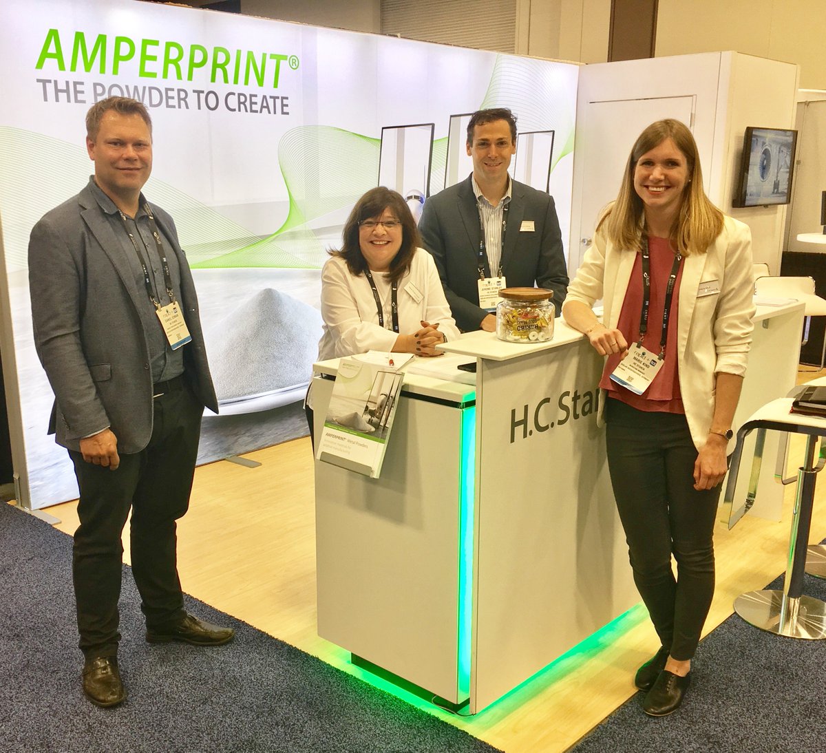HoganasAB's tweet photo. The best way to talk about the future is to create it - we would be happy to meet you at our booth #643 at @RAPID_Event and talk about your individual requirements." #am #rapidshow #fortworth #3dprinting #metalpowders #hoganas https://t.co/vqBFbWjORW