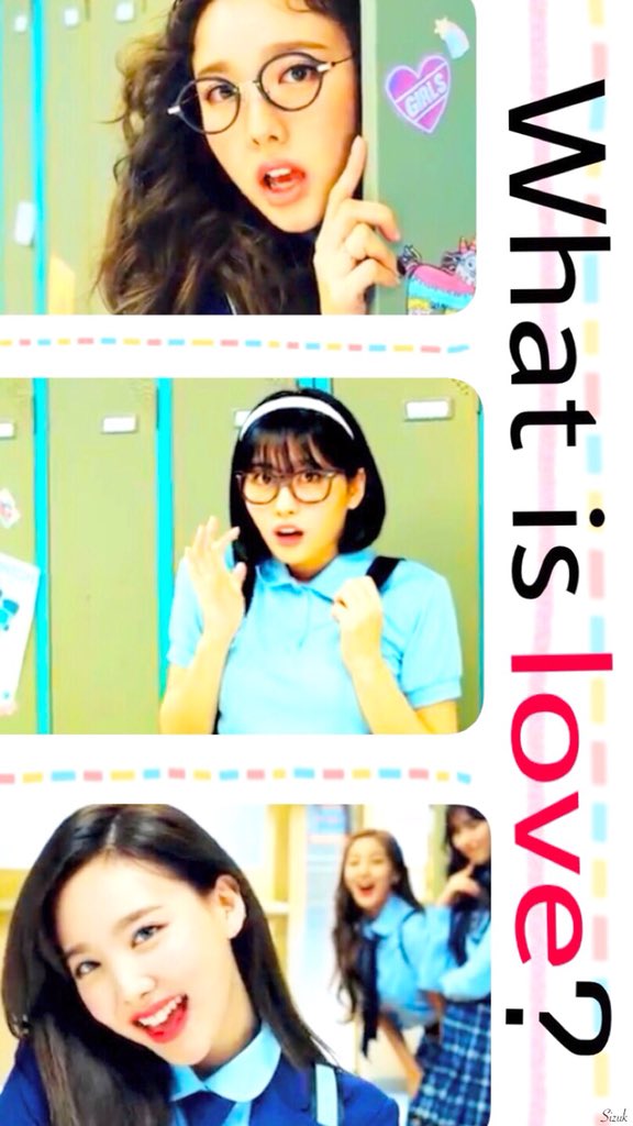Sizuk__S's tweet photo. ちょっと遅めですが…!!

｢What is love?｣のロック画を作りました☺︎

自由に保存しておっけいです🕊

#しずくどけい https://t.co/KD7FhJG8x6