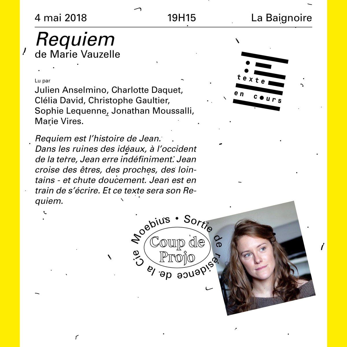 Et ça continue! Voici notre 8e auteur (sur 14) de la #programmation 2018. #Festival TEC ou la générosité gourmande pour les #mots, la #scène, le #micro, les #comédiennes et #comédiens. #lecture #culture #Montpellier <a href="/montpellier_/">Ville de Montpellier</a> <a href="/DMMontpellier/">Direct Montpellier +</a> facebook.com/texteencours/p… …