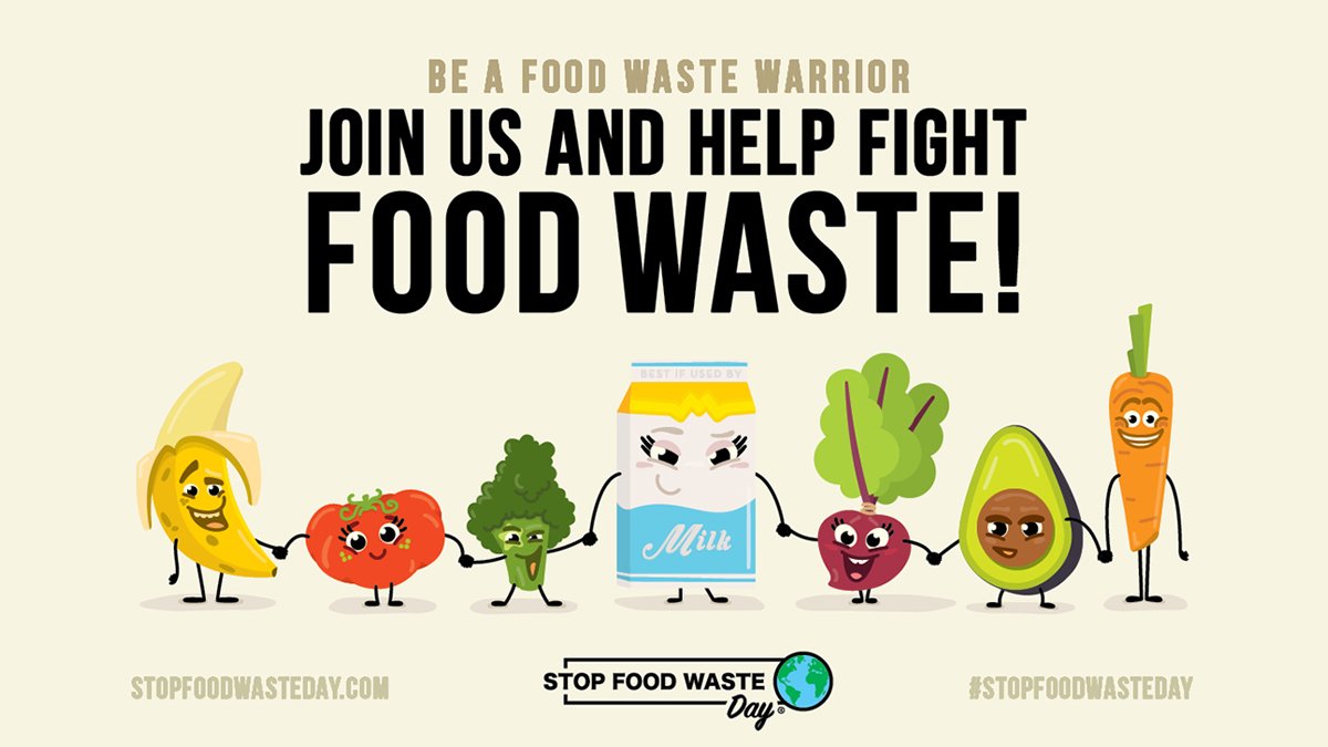 It will take us all to #StopFoodWaste! Spread the word and make every day #StopFoodWasteDay!