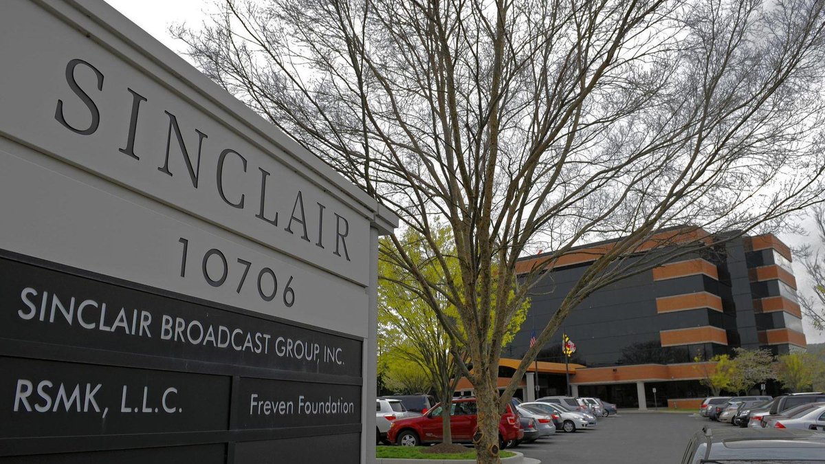CrainsBaltimore's tweet photo. Sinclair Broadcast, Tribune Media announce plans to sell TV stations to move merger forward. Via Baltimore Sun https://t.co/fMEMQ0Gmln https://t.co/jYId7DzZ5H