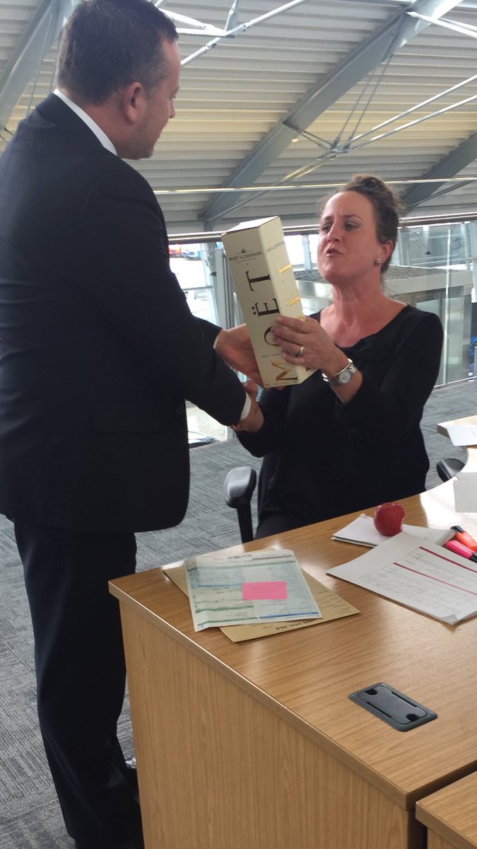 SheffieldAudi's tweet photo. Congratulations to Kathryn Hughes on her 10th year with Audi sheffield - thanks for the crafty picture Mr Andrew Dent.....we got one Kathryn 😜 https://t.co/Zz2cuTHNL2