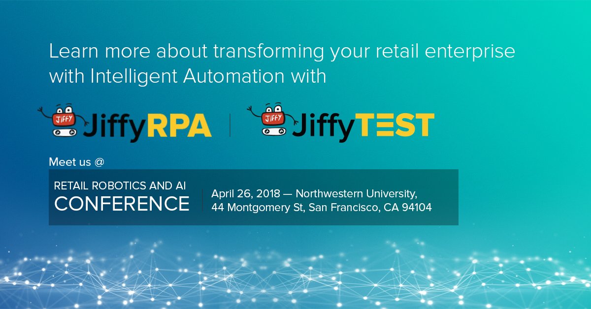 Option3_'s tweet image. Wondering where to start your automation journey?
Come join us, and get a feel of the RPA experience first-hand!
Retail Robotics and AI Conference is just 1 day away – at San Francisco. 
See you there!
#Retailanalytics #IntelligentAutomation #IntelligentTesting #CognitiveRPA