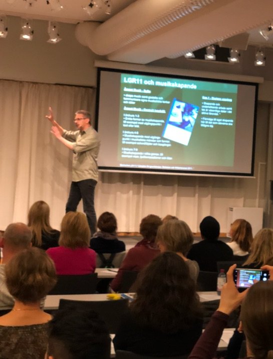 Fick förmånen att föreläsa för #musiklärare på #skolporten om hur vi arbetar med tillgänglig undervisning på #SollentunaInternationalSchool