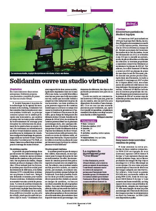 Solidanim's tweet image. Il y a quinze jours, nous avons démontré la puissance de notre studio virtuel en partenariat avec   #Cinedesk , #MICROFILMS , #sublab , et #ArcadeBit1 . Aujourd'hui, Ecran total vous raconte ce que vous avez manqué. Les vidéos arrivent bientôt.  #AugmentedReality #virtualstudio