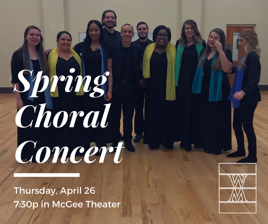 Wingate_Music's tweet photo. Thursday, April 26th we will be hosting our final Choral concert of the year. It will be in McGee Theater at 7:30 and will feature our Men’s Choir, Women’s Choir, Advanced Women’s Ensemble, University Singers, and Chamber Choir. See you there! #WingateMusic https://t.co/8KYs7zcHEF