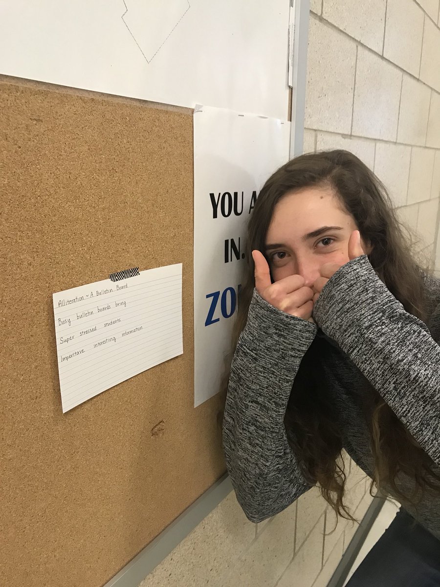 henkle_a's tweet photo. Alliteration ~ A Bulletin Board #RandomActsOfPoetryWHS https://t.co/UUDWLvdOt6