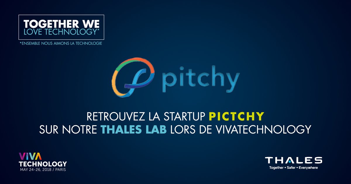 ThalesCareers's tweet photo. 📅Venez découvrir la technologie unique en France de la #startup #RH @PitchyProd 🎥sur le #Thales Lab à @VivaTech 🇲🇫🤖 ! #Innovation #HRTech #futureofwork #Frenchtech #VivaThales https://t.co/7x3QDEdDNV