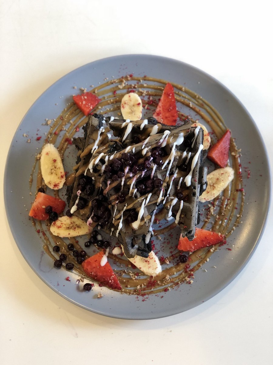 GramsEdinburgh's tweet image. Thinking we should bring these protein charcoal waffles back one weekend....