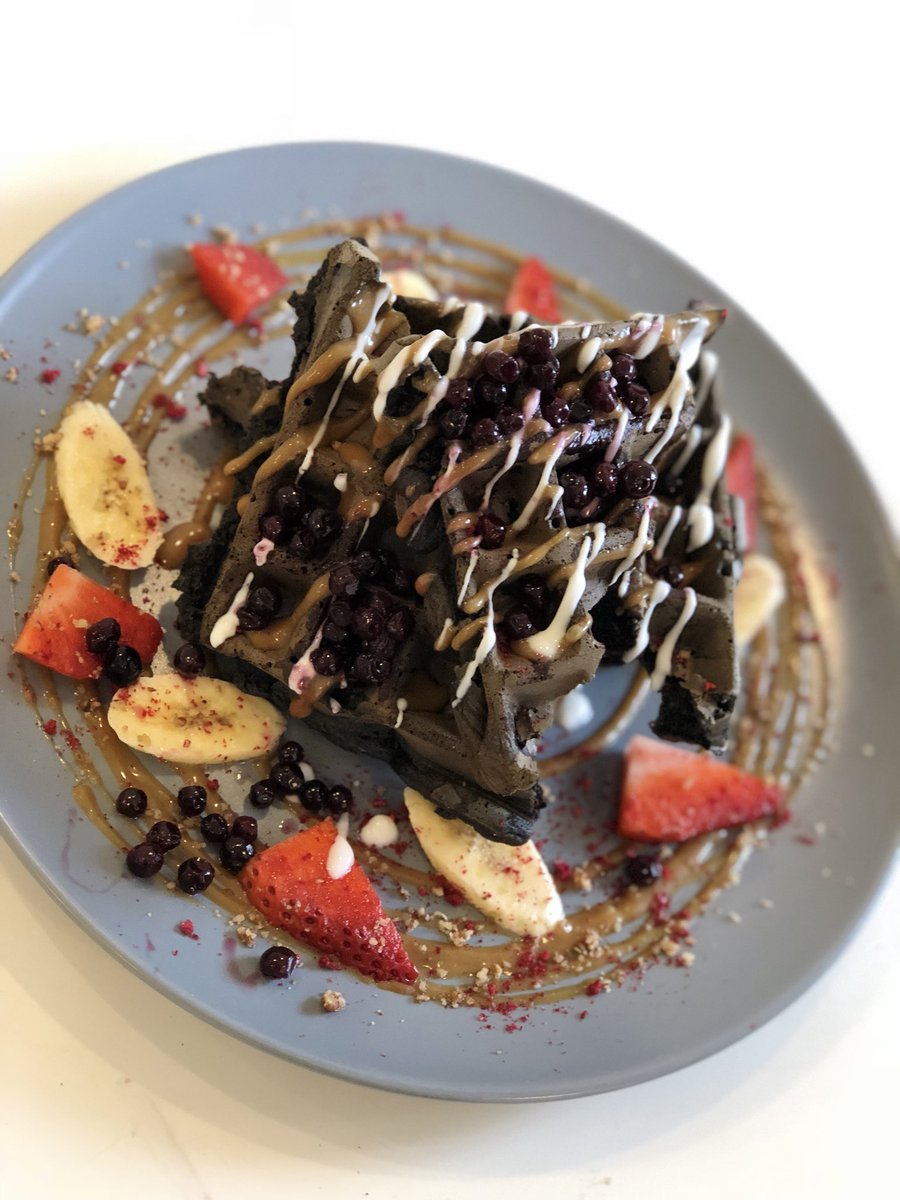 GramsEdinburgh's tweet image. Thinking we should bring these protein charcoal waffles back one weekend....