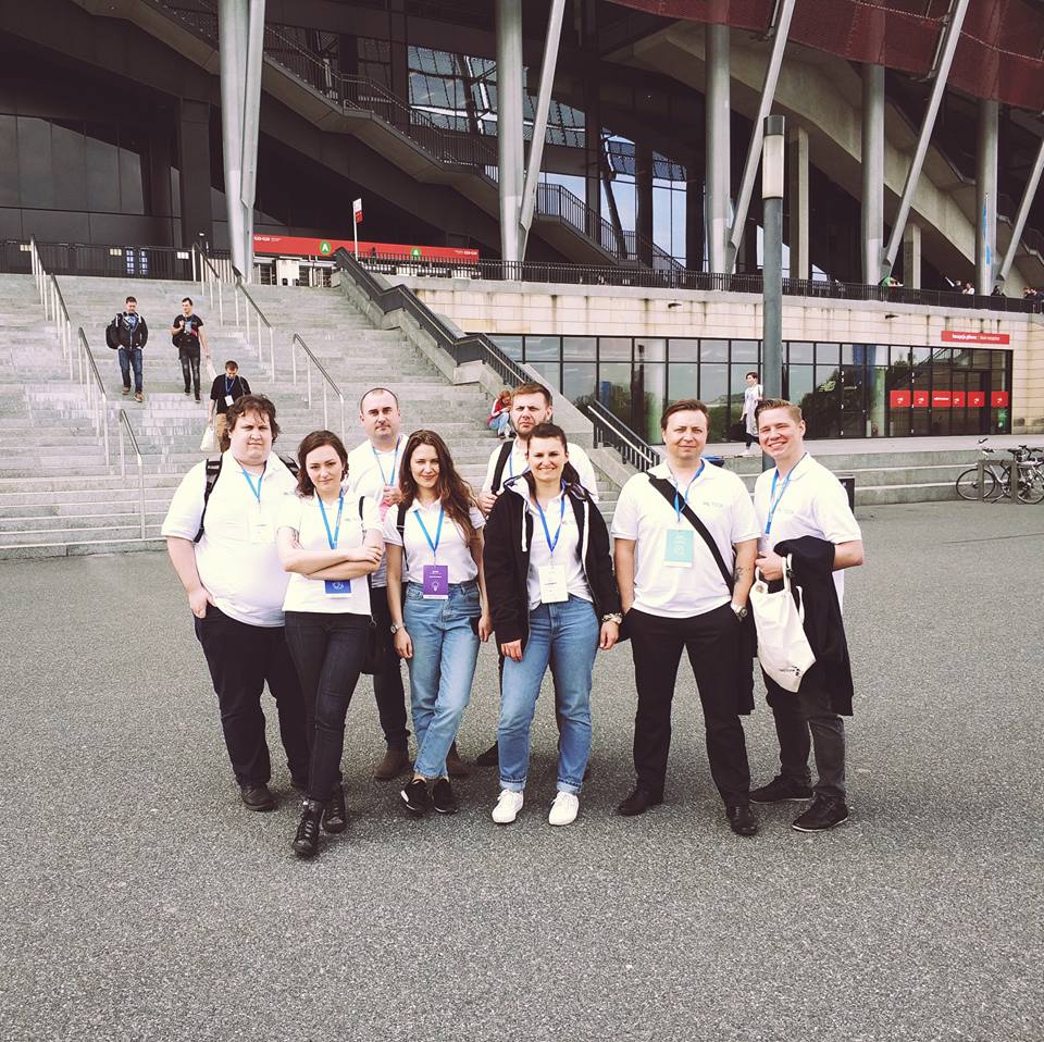 HLTechCentre's tweet photo. Our representation at #CodeEurope #Warsaw 2018 - the largest programming conference in Poland. https://t.co/jiN9wIvTif