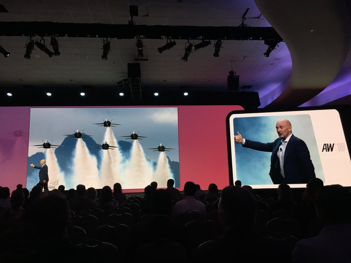 processrambling's tweet photo. John Foley kicking off day 2 keynote at #AppianWorld #GladToBeHere. @Appian @JohnFoleyInc https://t.co/X5v6ji5lFs