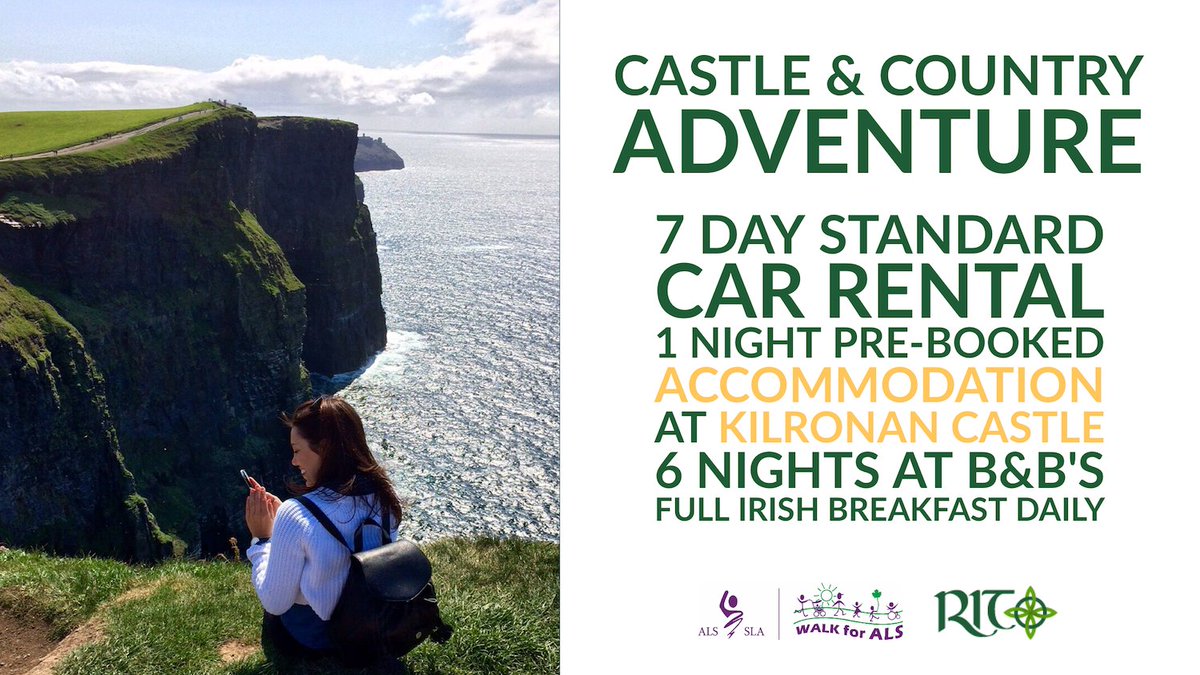 ALS Canada (@alscanada) on Twitter photo For every $100 raised for the #WALKforALS in ON, your name will be entered into a draw for a trip for 2 to Ireland, courtesy of <a href="/ritvacations/">RIT Vacations</a>. Winner will be drawn Oct 17 and notified shortly thereafter. Learn more and register for your chance to win: ritvacations.com/ireland/rit-wa… For every $100 raised for the #WALKforALS in ON, your name will be entered into a draw for a trip for 2 to Ireland, courtesy of <a href="/ritvacations/">RIT Vacations</a>. Winner will be drawn Oct 17 and notified shortly thereafter. Learn more and register for your chance to win: ritvacations.com/ireland/rit-wa…