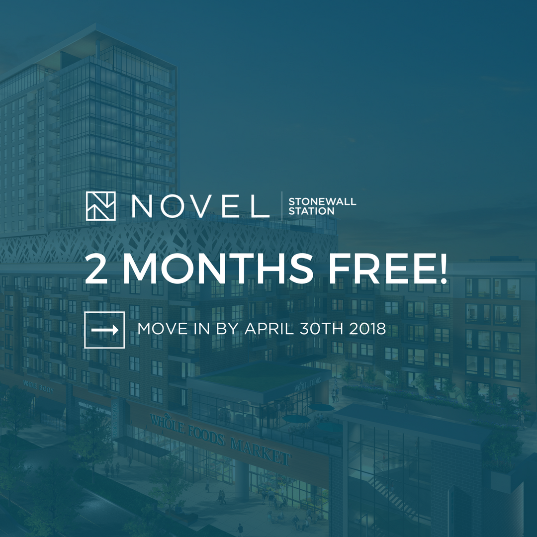 There's still a few days left to take advantage of our move-in special for April. Find your new home at Novel Stonewall Station today!