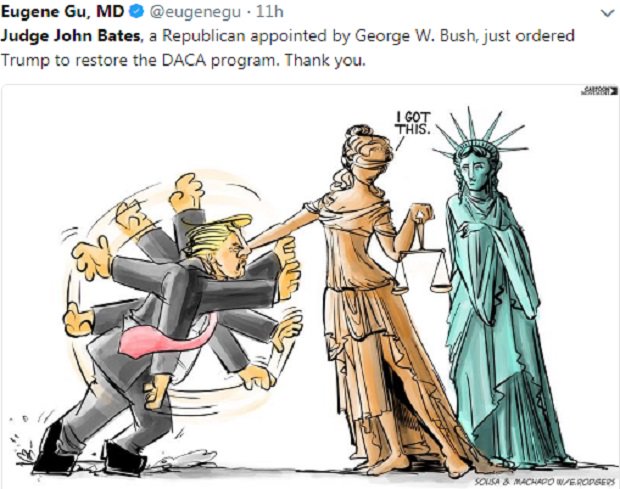 ViewsHeadlines's tweet photo. John Bates of US District of Columbia judge - wife, children, photos
Deferred Action for Childhood Arrivals (Daca) scheme ruling
https://t.co/f3YSgWpyyw https://t.co/84fNTkqN11