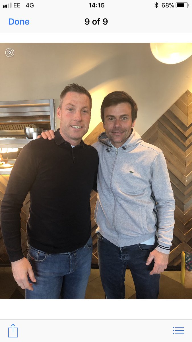 FenlonDanny's tweet photo. Absolutely buzzing. Met the man that has given us our @MillwallFC back again. And I tell you this people.... he is not giving up on these play offs. Absolute gentleman and has so much faith in this group of players. #comeonyoulions https://t.co/NHI6DXnWi3