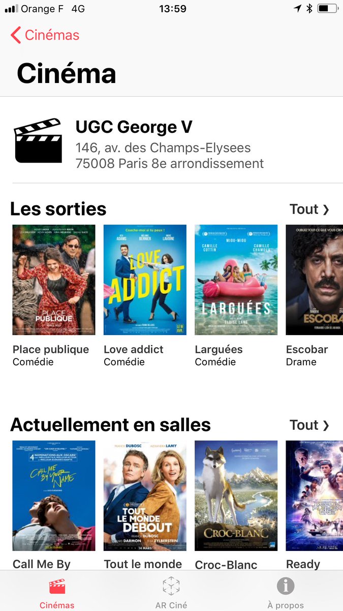 OrangeFactoryFR's tweet photo. NEW APP : AR Ciné sur #iOS
avec @ARCineApp découvrez les films du moments autrement !
https://t.co/Qp9ExP1E6n
https://t.co/IAyXSqdqeY
@Orange_France @Orange_Future #VR #VirtualReality #AR #AugmentedReality #cinema #films #PZCUP2018 #trailers #cineday https://t.co/oHdXZ2hZBl