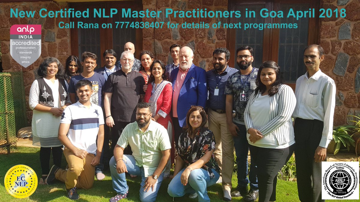 NLPIndia's tweet photo. New Certified Master Practitioners in Goa call 7774838407 for details of next programmes see https://t.co/GrdyM7RO1U https://t.co/Xc3ID1kRIe