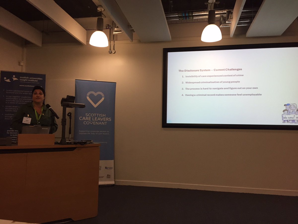 whocaresscot's tweet photo. “The whole process has dented my confidence.” - Alumni member Shumela bravely talking about breaking down barriers for care experienced people applying for disclosure at today's Debating Disclosure event in Glasgow. #debatingdisclosure https://t.co/wgfbrlhx2A