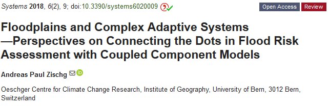 AndreasZischg's tweet image. Bringing #floodplains and #ComplexAdaptiveSystems together with #ModelCoupling? #MobiliarLab #FloodRisk #ComplexSystems
mdpi.com/2079-8954/6/2/9