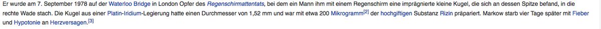 Spiritus_rectum's tweet photo. @VoehringerH @SPIEGELTV Ich bin nicht sicher, ob "Seit dem Zweiten Weltkrieg" richtig ist.
Zählt Rizin nicht zu Nervengiften? https://t.co/jQLSdaMxCR