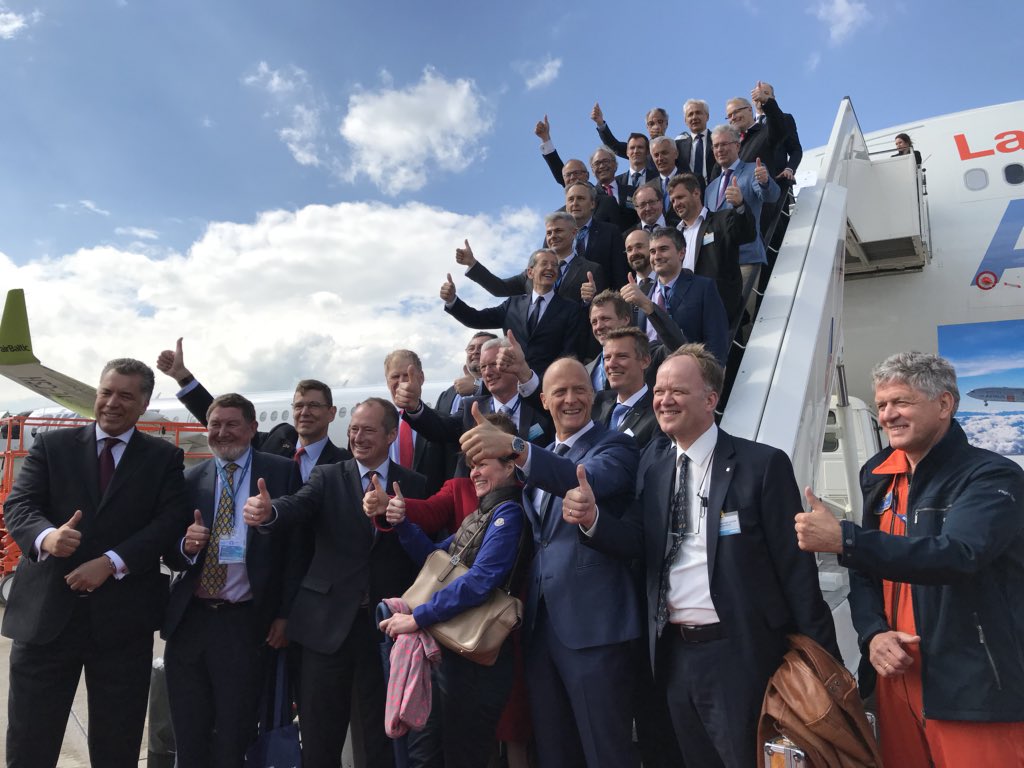 clean_aviation's tweet photo. “Clean Sky’s BLADE is one of the most successful stories in aviation. A big thank you to all our partners for making it happen!” - Tom Enders @Airbus at signing ceremony @ILA_Berlin https://t.co/9P0pliUBAk