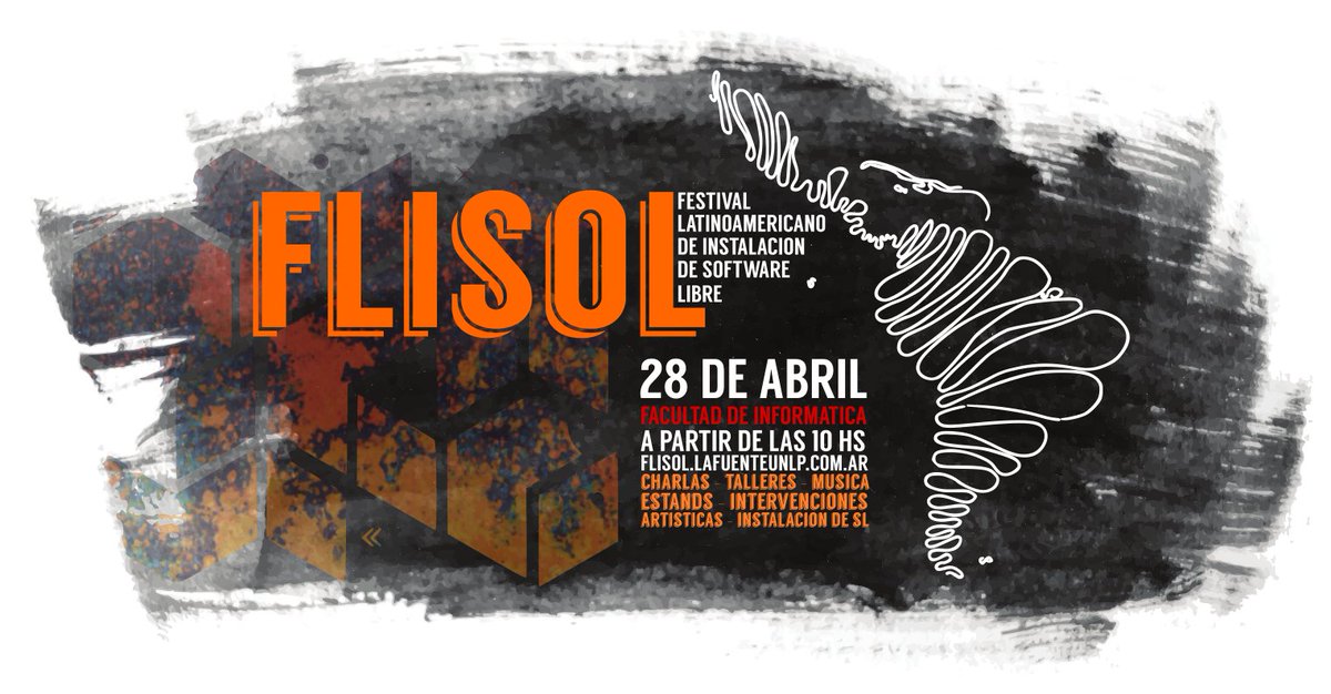 rapofran's tweet photo. en 3 dias es el FLISOL en La Plata

https://t.co/x5tltyPkr0

#flisol2018 #freesoftware #livecoding #duof https://t.co/9MVeZbxGej