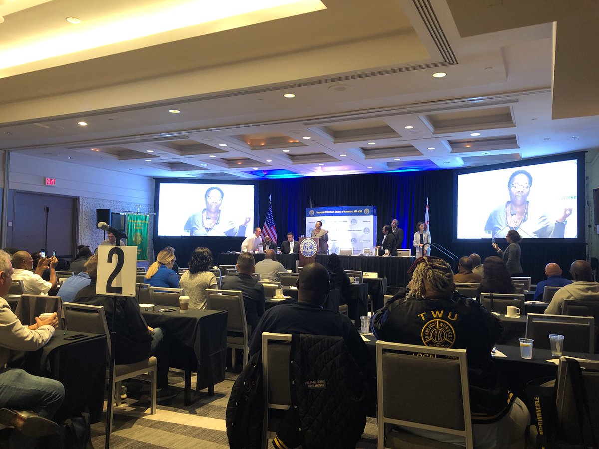 kevin_twu's tweet image. Casandra Gilbert receives the “Leader of the Pack” award. Well deserved !!!! #twupolpower #transportworker