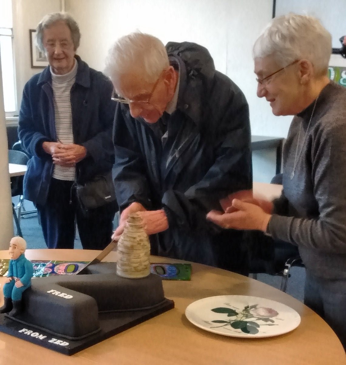GladstoneMuseum's tweet photo. Bit of a 'do' yesterday to mark the 80th birthday of Fred, who's been volunteering here for over 50 yrs. He was part of the original group who saved the site and is one of our volunteers who are invaluable in maintaing the site &amp; keeping all of our moving parts in order. https://t.co/kHilYuUTM7