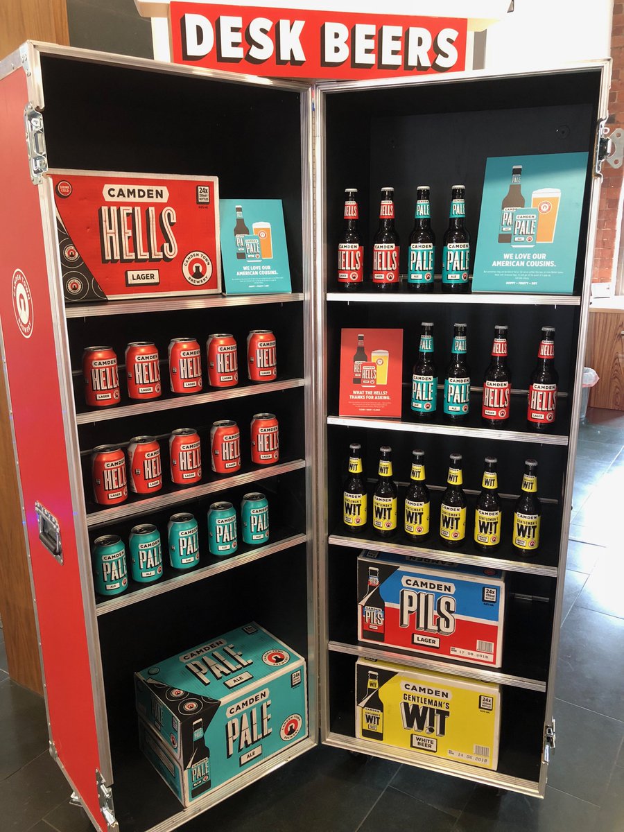 We have some VIP's in the house <a href="/CamdenBrewery/">Camden Town Brewery</a> are visiting to give us a taste of their fab beers! #camdendeskbeer #funwednesday <a href="/BrackenBusCtrs/">Bracken Bus. Centres</a> Coming to <a href="/TheTanneryLeeds/">TheTanneryLeeds</a> soon! #camdenhells #camdenpale #camdenpils