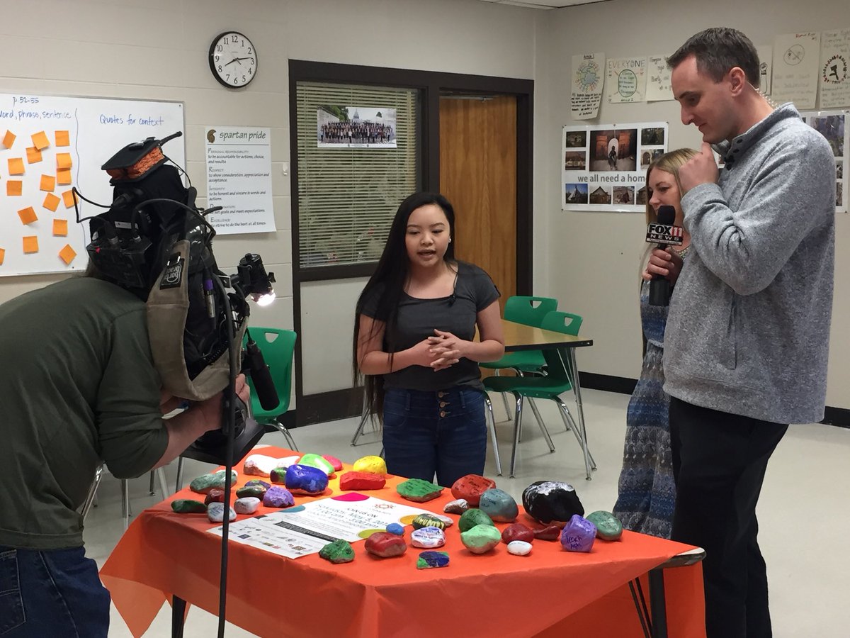 CommunitiesONHS's tweet photo. @KaBaoYang1602 creating awareness on @fox11news this am for @UICoshkosh on May 5th in the @CityofOshkosh #unityoshkosh https://t.co/iK2lLktArU