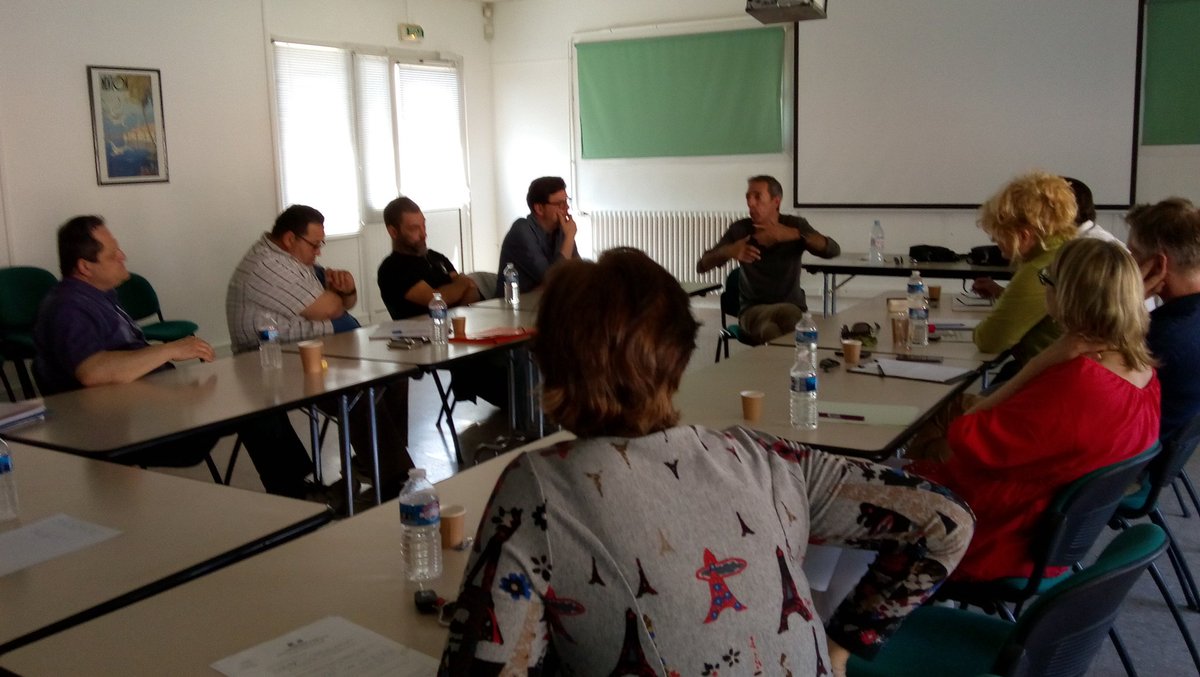 Aujourd'hui à l'#AFPA AVIGNON, mise en place de l'atelier Échange de pratiques pour les formateurs.