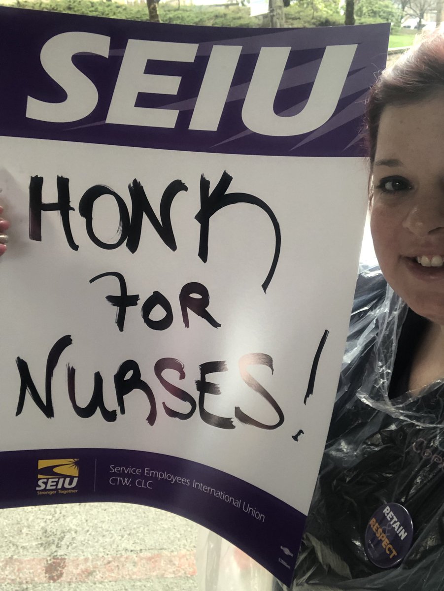 cortney397's tweet photo. Supporting fellow nurses at #MosesTaylor and #FirstHospital today as they strike for SAFE, QUALITY Care in their communities!! #NurseStrong #SafeStaffingMatters #UnionStrong #SEIU https://t.co/hplhuRPbvI
