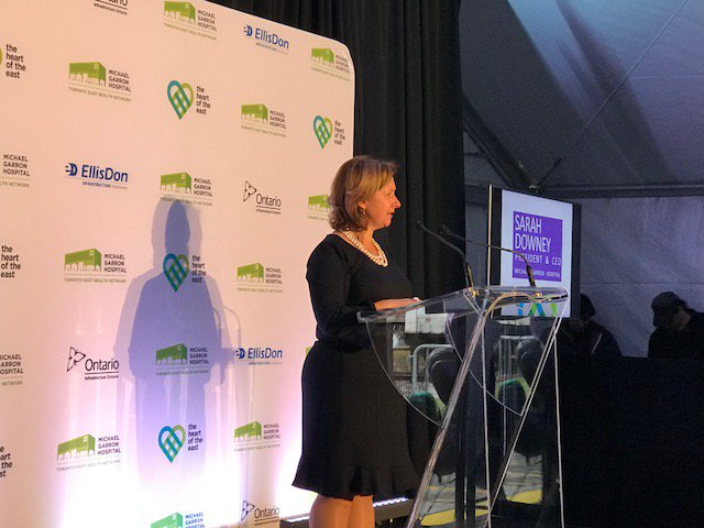 Michael Garron Hospital (@mghtoronto) on Twitter photo āThe time has come to give #EastToronto the healthcare facility it needs and deserves!ā President and CEO <a href="/SarahEDowney1/">Sarah Downey</a> kicks off our groundbreaking ceremony. WATCH LIVE: bit.ly/2vPN0pI #HeartoftheEast āThe time has come to give #EastToronto the healthcare facility it needs and deserves!ā President and CEO <a href="/SarahEDowney1/">Sarah Downey</a> kicks off our groundbreaking ceremony. WATCH LIVE: bit.ly/2vPN0pI #HeartoftheEast