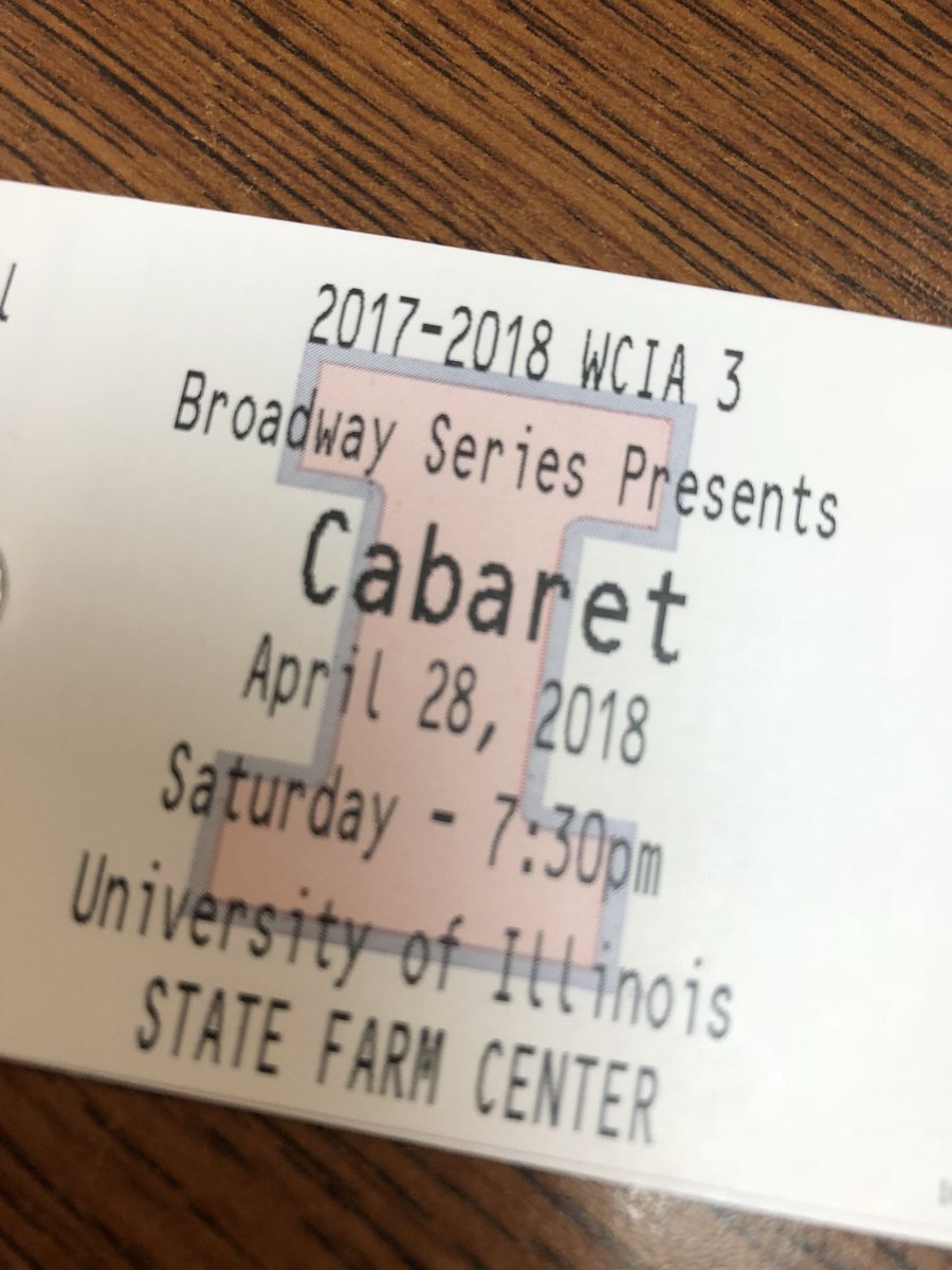 fgsuaik3b4's tweet photo. Who is feeling lucky?  Today’s ciGiving pair of tixs to see Cabaret.  #WatchandWin #ciLiving #ciGiving @HeatheRoberts_ @StorytellerRyan https://t.co/t8wYW8Eexj