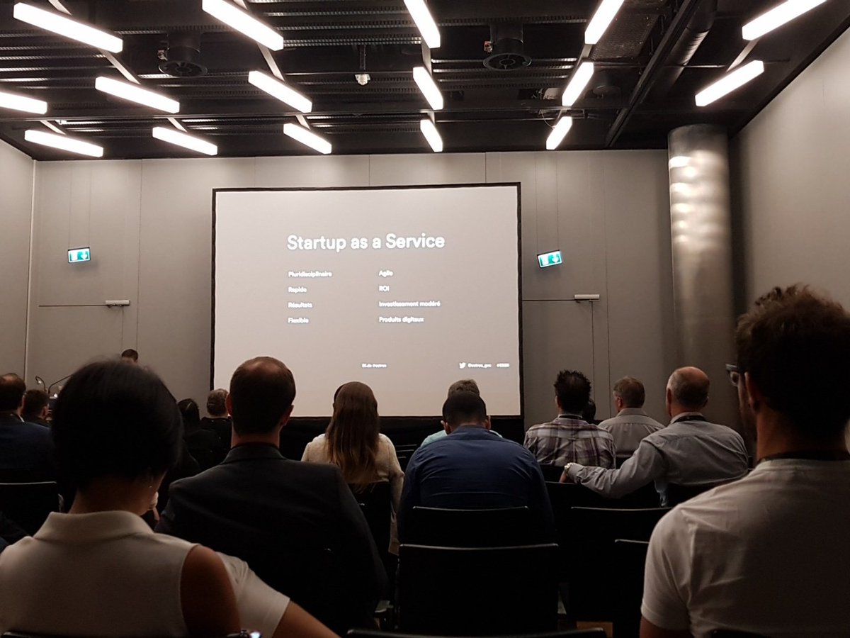suisseo's tweet photo. Nice presentation of 'Startup as a service' by @octree_gva #ESSR18 https://t.co/3CiZ5gt4HB