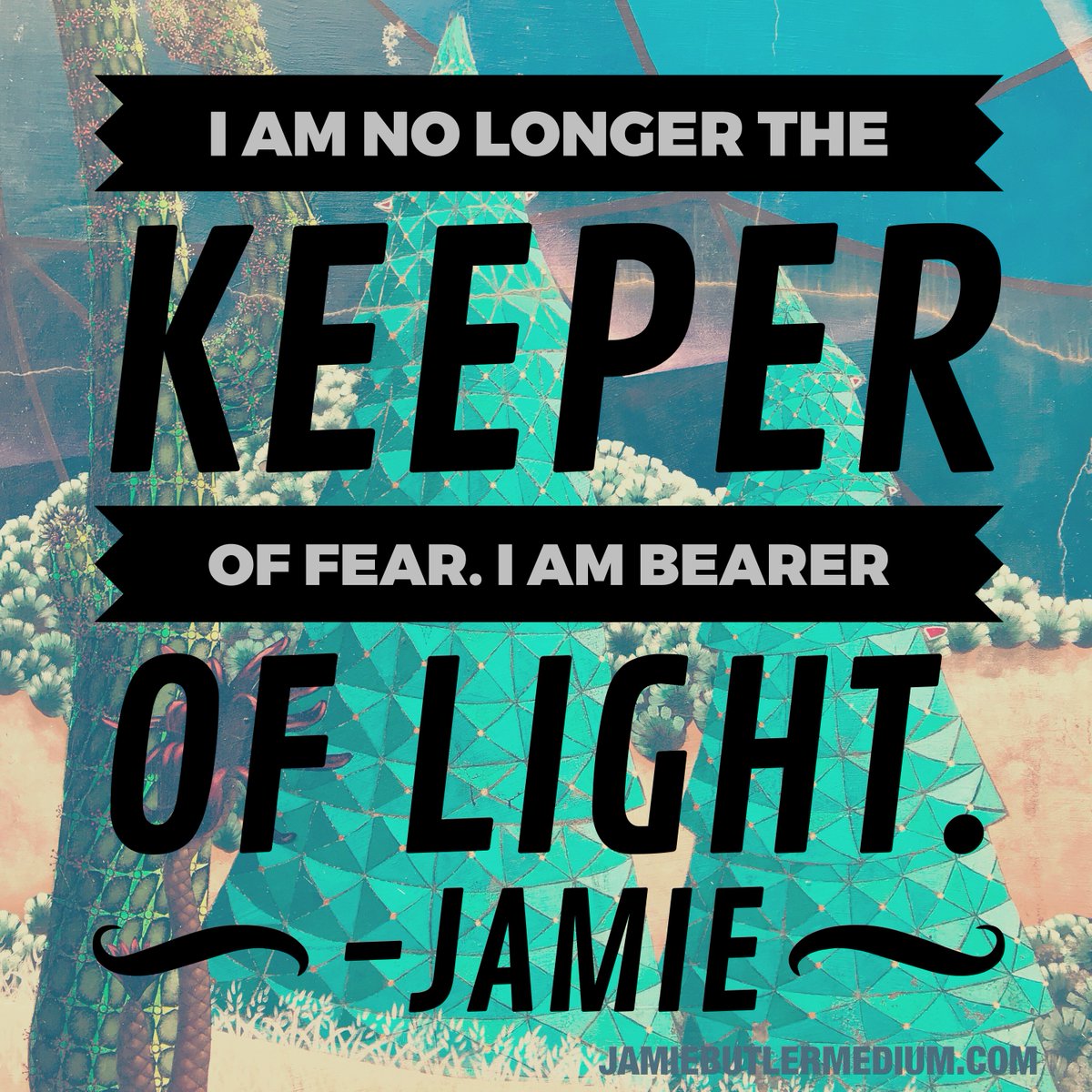 Jamiebutler's tweet photo. #BearerofLight #everydaymedium https://t.co/qsRd70rhbG