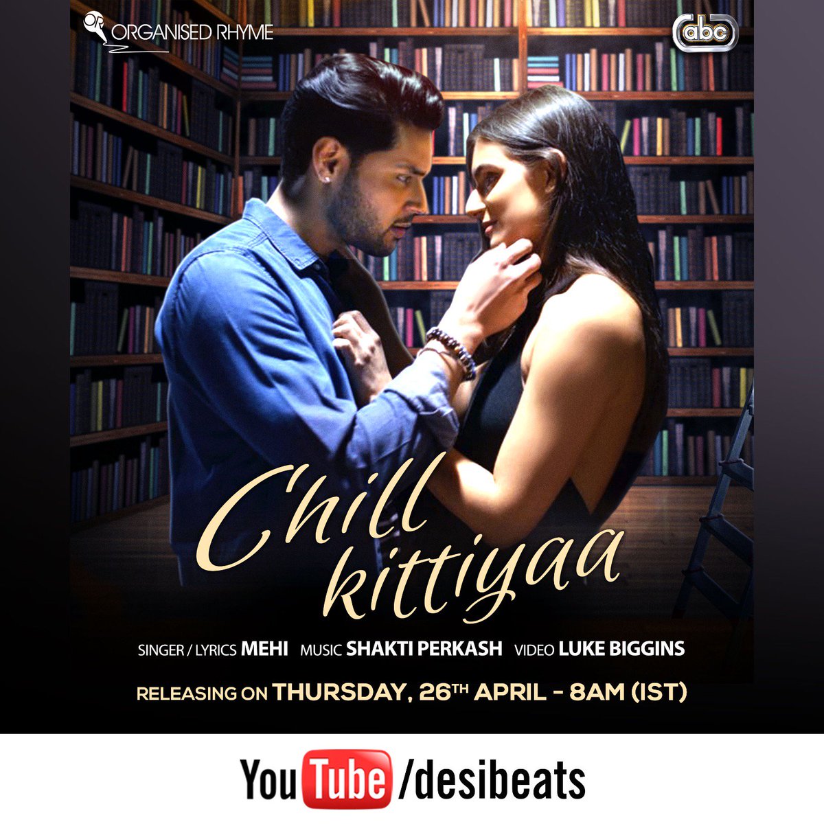 Out 26.04 is the song #ChillKittiyaa 
Singer / Lyrics: @MehiOnline
Music: <a href="/ShaktiPerkash/">Shakti Perkash</a>
Video : Luke Biggins
Label: <a href="/organised_rhyme/">Organised Rhyme</a>
Digital Partner: <a href="/abcdigitalcom/">ABC DIGITAL ®</a>

#Bhangra