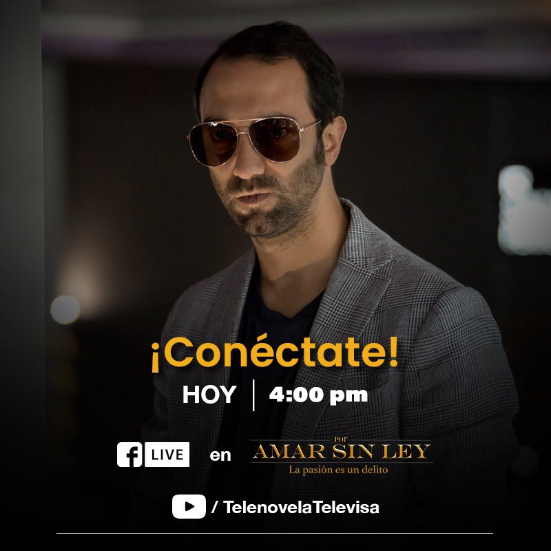 Conéctate hoy a las 4 de la tarde al #FbLive y YouTubeLive de #PorAmarSinLey con “El Ciego “ y pregúntale que planes tiene para #Carlos.