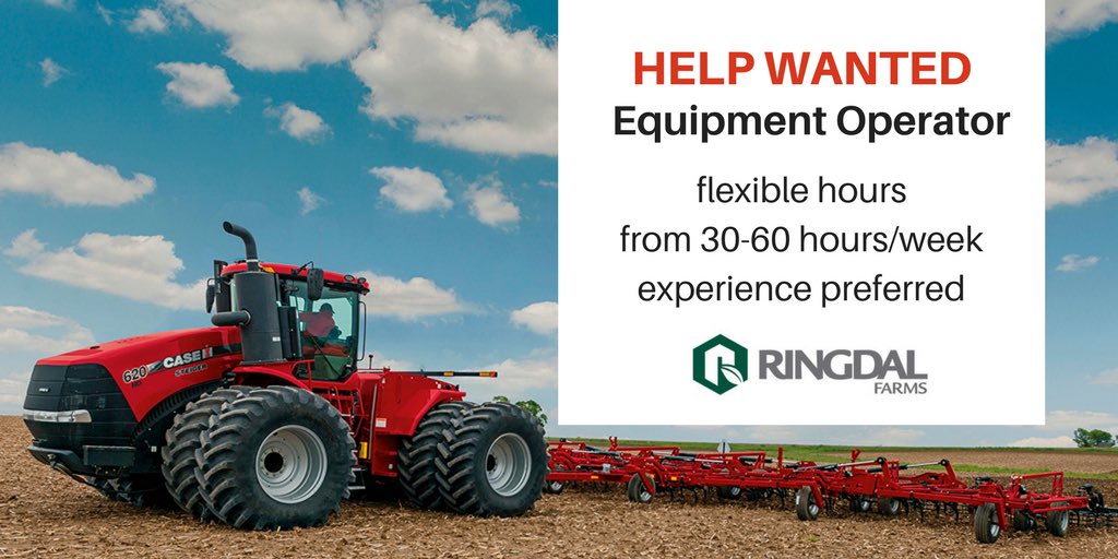 Looking for an experienced equipment operator. Call/text Lucas for details 3068674110