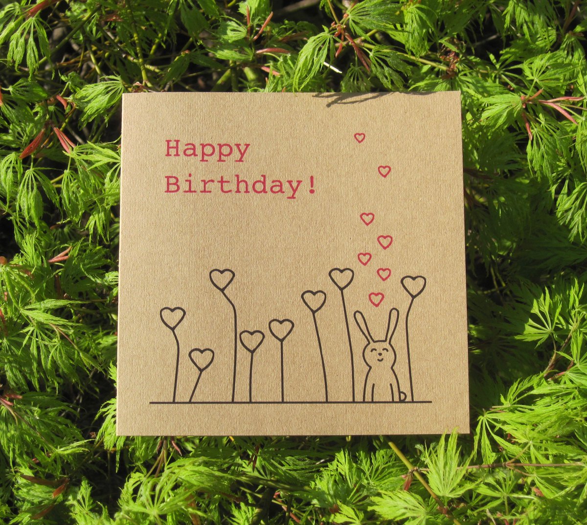 uk_ransomdesign's tweet photo. Happy Birthday Bunny card - now available in my Ransom Designs online shop @folksy :) https://t.co/V6O9rkPvZf