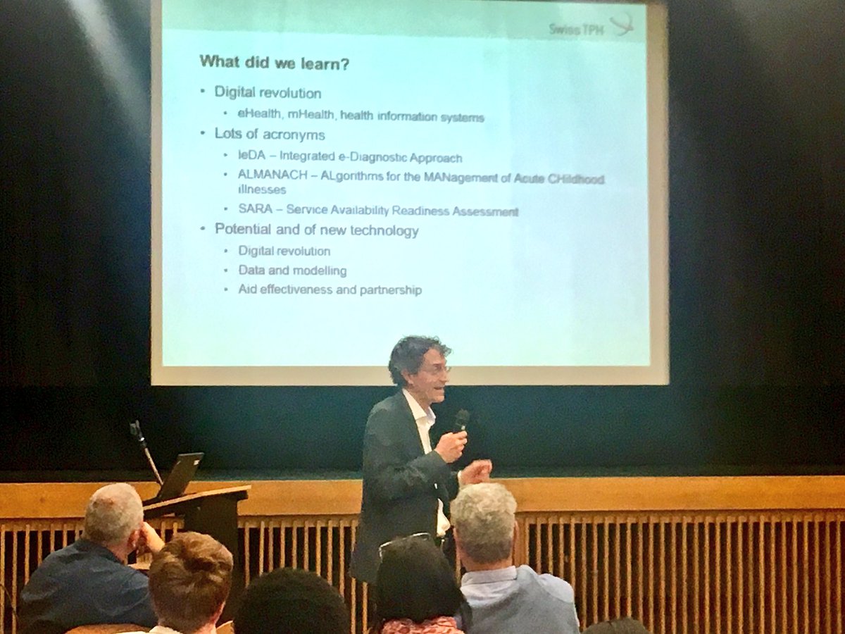 SwissTPH's tweet photo. Potential and pitfalls of new technologies for health - summary of our #springsymposium2018 & closing words of our Director Jรผrg Utzinger #ehealth https://t.co/Bp89xg7XUP