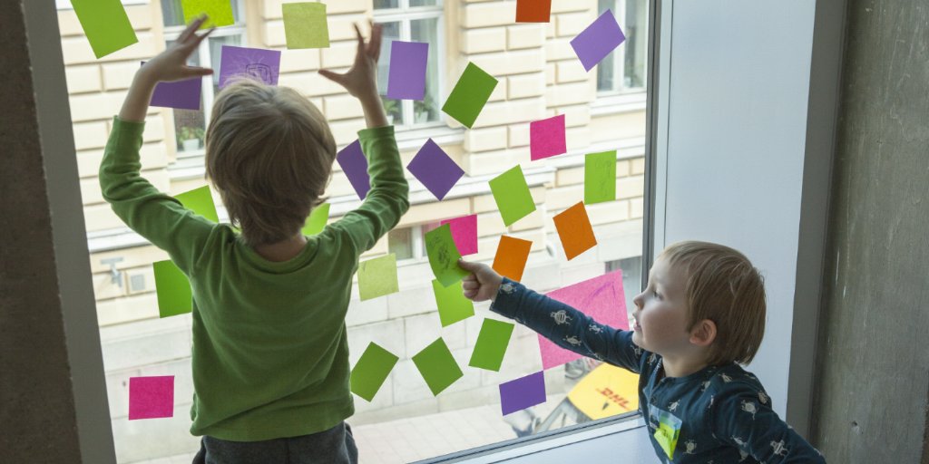 ReaktorNow's tweet photo. "Have you had fun?"
– Yes! Can you guard my toys?

As many kindergartens in Helsinki are closed today, we turned one of our big meeting rooms into an ad-hoc daycare. This means that the parents can work, the kids can play, and teachers can make sure their voices are heard. https://t.co/X5gZzgo8xG